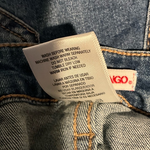 Bongo Distressed Blue Women's Jeans Size 13 - Picture 7 of 7